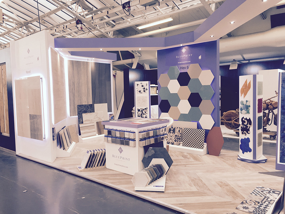 Exhibiting tiles at Surface Design